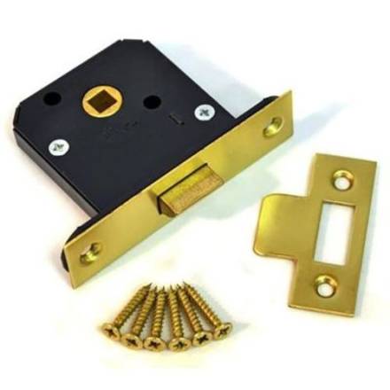 Burg Wachter Polished Brass Traditional Night Latch