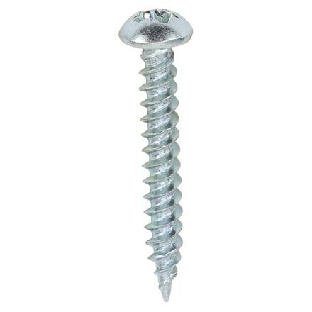 Bright Zinc Plated Round Head Wood Screw 6 x 1-1/2"