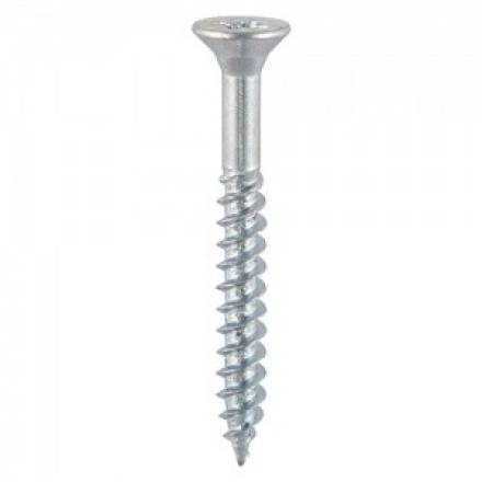 Countersunk BZP Woodscrew 4g x 1/2" (3.0 x 12mm) Fully Threaded