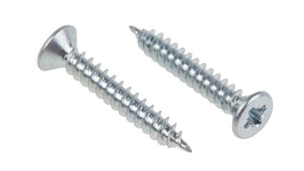 Countersunk Bright Zinc Plated Wood Screw 4 x 5/8"
