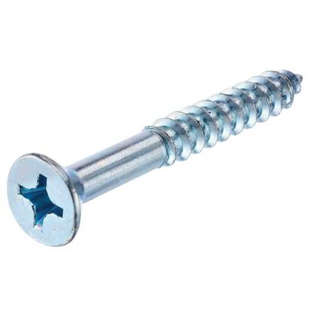 Countersunk Bright Zinc Plated Wood Screw 6 x 5/8"