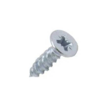 Countersunk BZP Woodscrew Fully Threaded 8g x 5/8" (4.0 x 16mm)
