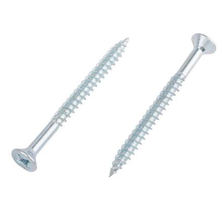 Countersunk Bright Zinc Plated Wood Screw 4 x 3/4"
