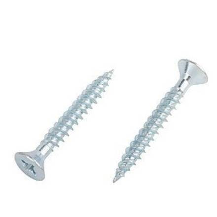 Countersunk Bright Zinc Plated Wood Screw 4 x 3/4"