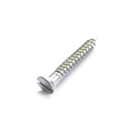 Countersunk Bright Zinc Plated Wood Screw 4 x 1"