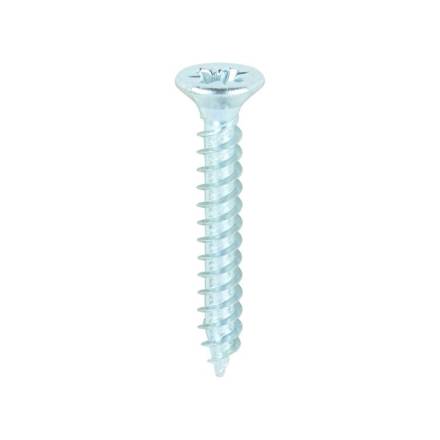 Owlett-Jaton Supascrew No.6 x 1-1/4" Countersunk Pozi BZP Twin-Thread Woodscrew (Box of 200)