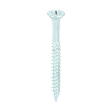 Owlett-Jaton Supascrew No.8 x 1-3/4" Countersunk Pozi BZP Twin-Thread Woodscrew Box of 200