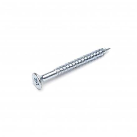 Owlett-Jaton Supascrew No.10 x 2" Countersunk Pozi Twin Thread BZP Woodscrew (Box of 200)