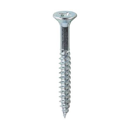 Owlett-Jaton Supascrew Twinthread Pozi CSK BZP Woodscrew 12g x 2" (5.5 x 50mm)