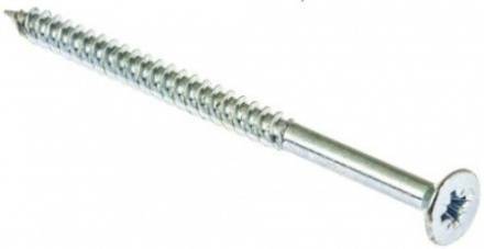 Countersunk Bright Zinc Plated Wood Screw 10 x 2-1/2"