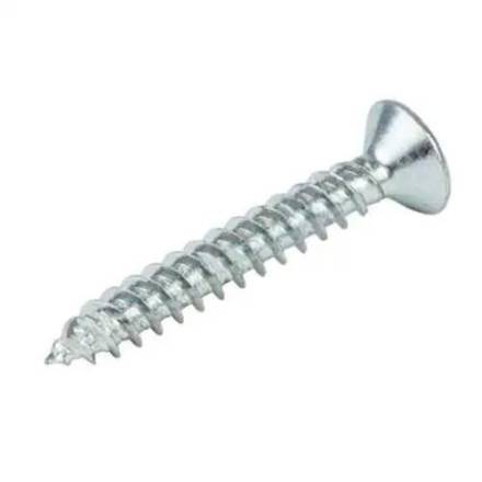 Unifix Twinqwik No.8 x 3/4" Countersunk Pozi BZP Twin-Thread Woodscrew Pack of 100