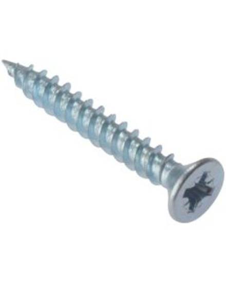 Unifix Twinqwik No.8 x 3/4" Countersunk Pozi BZP Twin-Thread Woodscrew Pack of 100