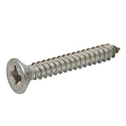 Countersunk BZP Self-Tapping Screw 6 x 1"