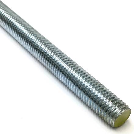 Mild Steel BZP Studding M16 x 1m Zinc Plated Threaded Rod