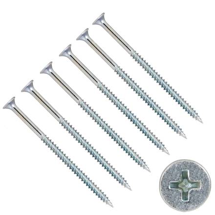 65mm Bright Zinc Plated Drywall Screws (Pack of 500)
