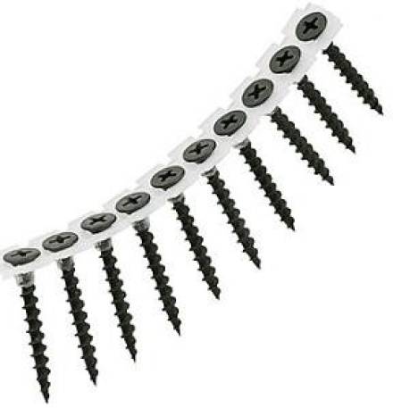 38mm Black Collated Drywall Screw