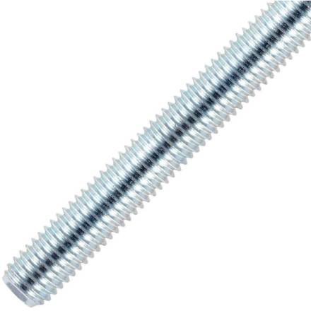 Mild Steel Zinc Plated Threaded Rod Studding M6 x 1m