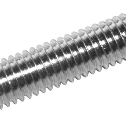 Mild Steel Zinc Plated Threaded Rod Studding M6 x 1m