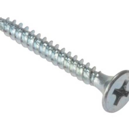 42mm Bright Zinc Plated Drywall Screws Box of 1000