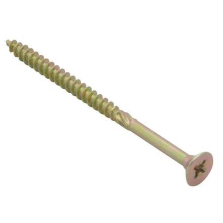 Countersunk Zinc Yellow Passivated Wood Screw 4.5 x 80mm