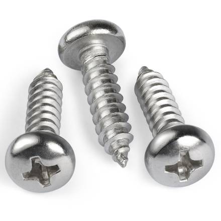 Round Head BZP Wood Screw 8 x 1-1/4"