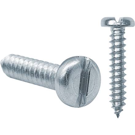 Pan Head BZP Self-Tapping Screw 10 x 2"