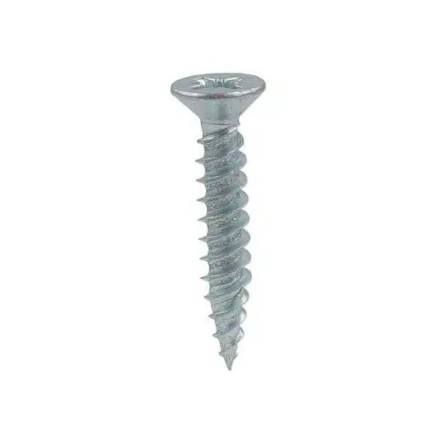 Unifix 8g x 1/2" (4.0 x 12mm) Countersunk BZP Woodscrew Fully Threaded
