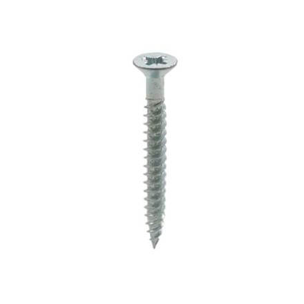 Unifix 8g x 1/2" (4.0 x 12mm) Countersunk BZP Woodscrew Fully Threaded