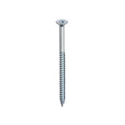Unifix 8g x 1/2" (4.0 x 12mm) Countersunk BZP Woodscrew Fully Threaded