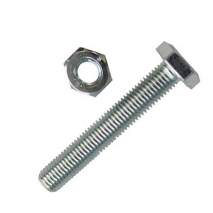 Unifix M6 x 20mm High Tensile Hex Set Screws and Nuts BZP Pack of 115