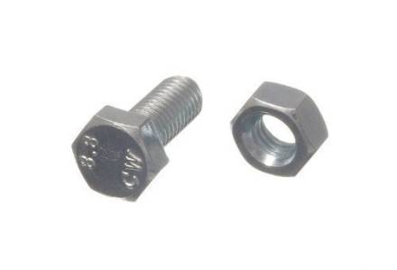 M8 x 70mm High Tensile Set Screw and Nut (Pack of 30)