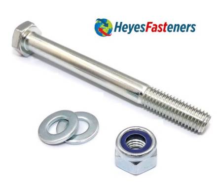 M10 x 100mm High Tensile Set Screw and Nut (Pack of 16)