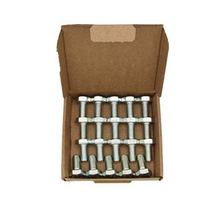 M10 x 100mm High Tensile Set Screw and Nut (Pack of 16)