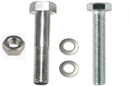 M12 x 70mm High Tensile Set Screw and Nut (Pack of 14)