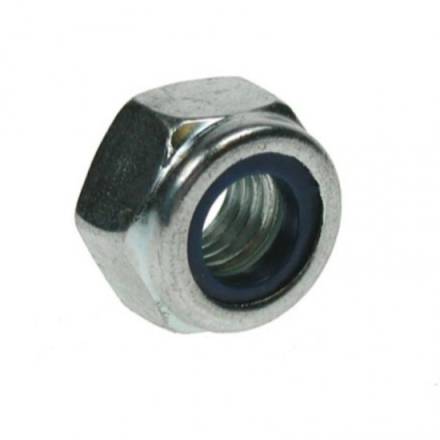 M16 Nylon Insert Nut BZP DIN 982 - Pack of 30