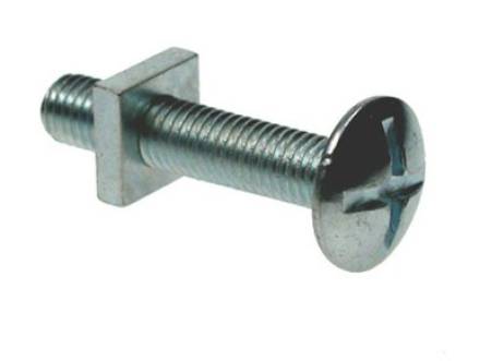 M6 x 30mm BZP Roofing Nut and Bolt Pack 120