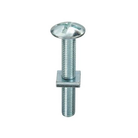 Roof Bolt and Nut M6 x 80mm (Pack of 70)