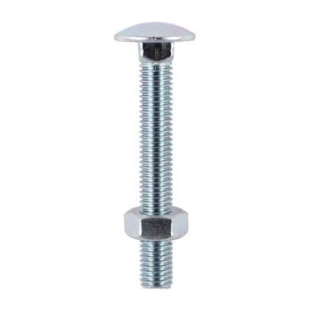 BZP Coach Bolt M6 x 70mm (Pack of 100)