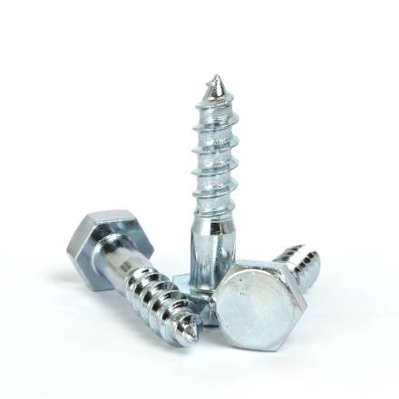 Bright Zinc Plated Coach Screw M10 x 50mm (Box of 40)