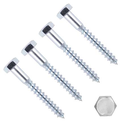 Owlett-Jaton M12 x 80mm Hex Coach Screws DIN 571 BZP Pack of 20
