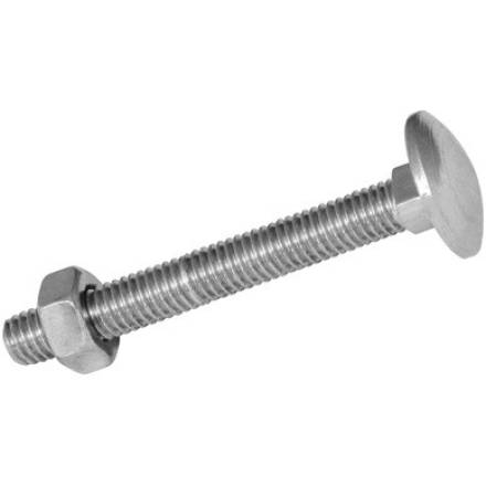 Unifix Coach Bolt and Nut BZP M8 x 100mm Pack of 25