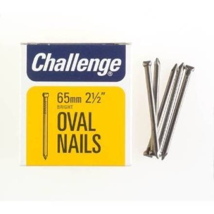 Bright Oval Brad Nails 65mm 1kg Pack