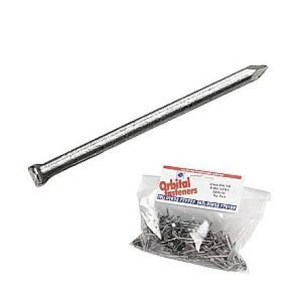 Owlett-Jaton 75mm Bright Oval Brad Nails 1kg Pouch