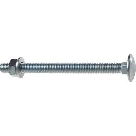 Cup Square Hex Bolt and Nut BZP M6 x 150mm