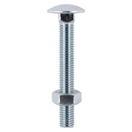 Coach Bolt and Nut BZP M8 x 50mm (Pack of 55)