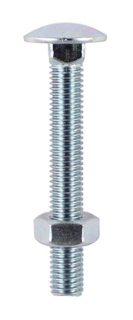 Coach Bolt and Nut BZP M8 x 50mm (Pack of 55)