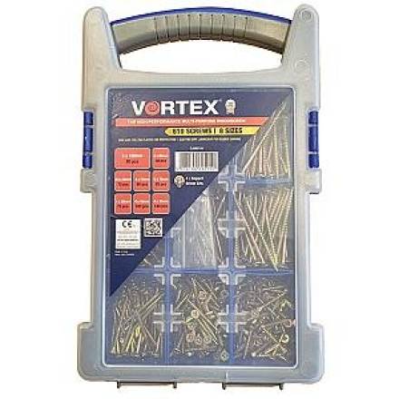 Vortex Site Screw Case 610-Piece Countersunk Performance Wood Screw Assortment