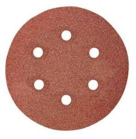 Makita P-37471 Abrasive Sanding Discs 150mm 40G Hook and Loop 6-Hole Pack of 10