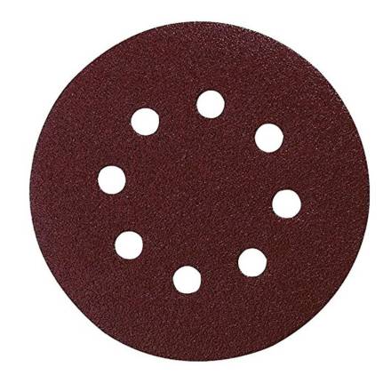 Makita P-43555 125mm 80 Grit Hook and Loop Abrasive Sanding Discs - Pack of 10
