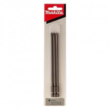 Makita P-67795 Autofeed PH2 Screwdriver Bits 157mm - Pack of 3